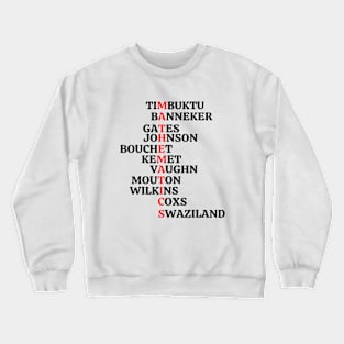 Black mathematicians and African centers of mathematics Crewneck Sweatshirt